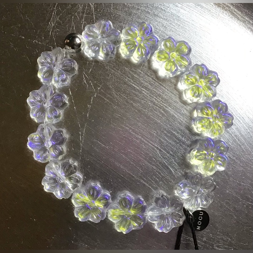 🤍🤍 NOGU Ice Flowers Fairy Glass Bracelet 🤍🤍